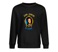 Dr.Dre The Chronic Graphic Men's Long Sleeve Crewneck 100% Cotton Pullover Sweatshirts Black M