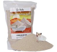 DR.DUDU Sable de Bain pour Hamster, 3 kg, sans poussière, Sable du désert ou Pot de litière pour Hamster, Chinchillas, Gerbille, Souris syrienne, Petits Animaux