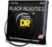 DR E EXBK BKE7-10 Extra Black Beautie Jeu de cordes pour Guitare électrique 7 cordes