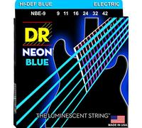 DR E NEON NBE- 9 HiDef Jeu de cordes bleues pour Guitare électrique