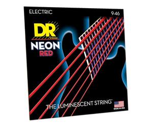 DR E NEON NRE- 9/46 HiDef Jeu de cordes rouges pour Guitare électrique