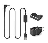 DR-E10 LP-E10 Dummy Batterie + 5V-8.4V Câble USB Pilote ACK-E10 + QC3.0 USB Adaptateur Chargeur pour CanonCanon 1500D 2000D 1300D 1200D 1100D Rebel T3 T5 T6 T7 X80 X90