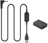 DR-E12 LP-E12 Dummy Batterie + 5V-8.4V Câble USB Pilote ACK-E12 pour Canon EOS M EOS M2 M10 M50 M100 M200 Kiss M,Kiss M2 EOS M50 Mark II