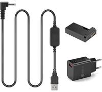 Dr-E15 Lpe12 Lp-E12 Dummy Batterie + 5V-8.4V Câble Usb Pilote Ack-E15 + 5V3A Adaptateur Chargeur Pour Canon Eos 100D Rebel Sl1 Kiss X7 Powershot Sx70 Hs[USBC428]