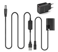 DR-E6 LP-E6 LP E6 Dummy Batterie + 5V-8.4V Câble USB Pilote ACK-E6 + QC3.0 Adaptateur Chargeur pour Canon EOS 5D Mark II III 5D2 5D3 6D 7D