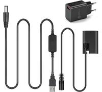 Dr-E6 Lp-E6 Lp E6 Dummy Batterie + 5V-8.4V Câble Usb Pilote Ack-E6 + Qc3.0 Adaptateur Chargeur Pour Canon Eos 5D Mark Ii Iii 5D2 5D3 6D 7D[Z194]