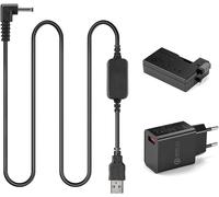 DR-E8 LP-E8 LPE8 Dummy Batterie + 5V-8.4V Câble USB Pilote ACK-E8 + QC3.0 Adaptateur Chargeur pour Canon EOS 550D 600D 650D 700D T2i T3i T4i T5i X4 X5 X6
