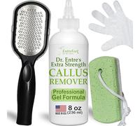 Dr. Entre's Kit Anti-Callosités pour Pieds : Lime, Pierre Ponce, Gants, Kit Spa, Soins, Outils de Pédicure, Gommage - 236,8 g