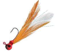 Dr.Fish Lot de 10 leurres de pêche en forme de plumes, leurres de crappie, tête plombée, marabout et boule ronde, kit de leurres de pêche pour crappie, truite, doré doré, panfish - Leurres d'eau douce de 0,5 g