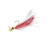 Dr.Fish Lot de 10 leurres de pêche en forme de plumes, tête plombée pour crappie, truite, doré doré, panfish - Leurres d'eau douce - 0,8 g