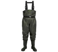 Dr.Fish Waders de Poitrine Imperméable pour Homme Femme Cuissarde Pêche et Chasse avec Poche, Cintre et Kit de Réparation, Cuissarde avec Bottes Respirant Pantalon Pêche, Jardinage, Chasse EU 40