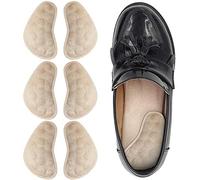 Dr.Foot Dr. Foot's Lot de 3 paires de semelles compensées pour supination et surpronation excessive, talon médial et latéral pour alignement du pied, douleurs au genou, jambes arquées, arthrose (beige