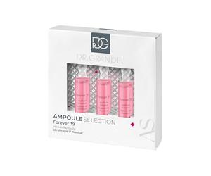 DR. GRANDEL Forever Lot de 39 ampoules 3 x 3 ml - Concentré d'actif raffermissant anti-âge, raffermissant le contour V, réduit les rides et renforce les fibres de collagène pour une peau tonifiée et