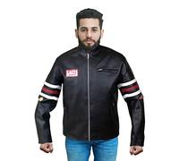 Dr Gregory House MD Veste en cuir véritable Noir - Noir - X-Large
