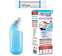 DR HANA'S NASOPURE le Nicer Pot Neti » For Kids | Petit Sampler | 4 Bouteille avec 4 onces Buffered sel Packets | irrigation nasale pour naturel Soulagement des allergies