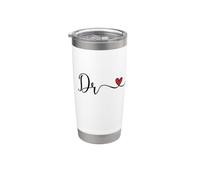 Dr Heart - Cadeau typographique manuscrit Gobelet isotherme en acier inoxydable double paroi
