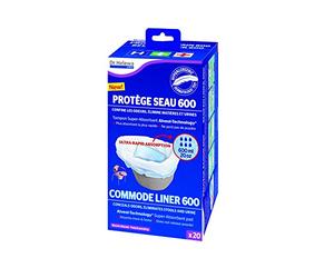Dr Helewa - Dhc60020 - Protège Seau De Chaise Boite De 20 Sacs D'absorbtion De 600 Ml