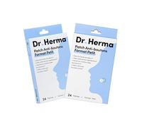 Dr. Herma - Patch Anti Bouton, Acne Patch Invisible - Résultats en 6 à 8h - Testé sous contrôle dermatologique - Acide Salicylique, Hydrocolloïdes, Huile d'Arbre à Thé - 2 Boîtes de 24 patchs