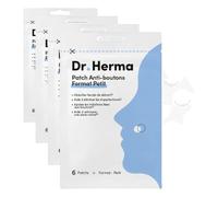 Dr. Herma - Patch Anti Bouton, Acne Patch Invisible - Résultats en 6 à 8h - Testé sous contrôle dermatologique - Acide Salicylique, Hydrocolloïdes, Huile d'Arbre à Thé - Boîte de 6 patchs (Lot de 4)