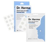 Dr. Herma Patch Anti Bouton Invisible - Lot 30 Patches (24 + 6) - Traitement Rapide 6 à 8h à l’Acide Salicylique & Hydrocolloïdes