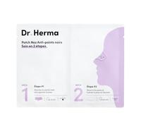 Dr Herma - Patch Nez Point Noir 2 étapes Format Nez - Purifie, Désincruste & Ressere les Pores - Patch Nasal Anti Imperfection Visage