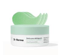 Dr Herma - Patch Yeux Hydrogel - Patchs Yeux Anti Cerne et Poches - Niacinamide, Caféine, Acide Hyaluronique et Peptides - Korean Skincare - Boite de 60 Patch Yeux Hydratant pour Contour Yeux Fatigué