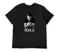 Dr House Use It Camisas T-Shirt Cotton Men Summer Fashion Black Tee M
