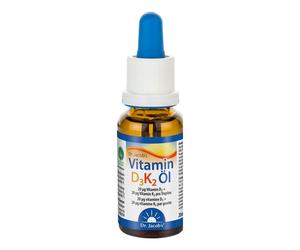 Dr. Jacob's Huile de vitamine D3K2 800 UI/20 µg D3+K2 640 gouttes vegan Goutte(S) Orale(S) 20 ml