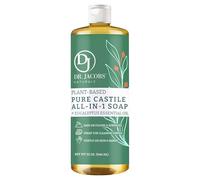 DR.JACOBS NATURALS Dr. Jacobs Naturals Nettoyant et savon tout-en-un à l'eucalyptus de Castille : formule végétale efficace pour le nettoyage domestique, respectueux de l'environnement pour les