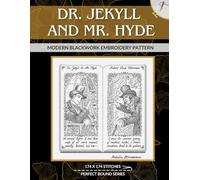 Dr Jekyll and Mr Hyde: Modern Blackwork Embroidery Pattern