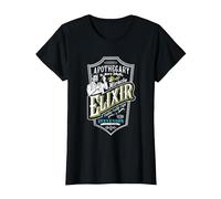 Dr. Jekyll Apothacary Mr Hyde Maillot Jekyll et Hyde T-Shirt, Femme, Noir, XS