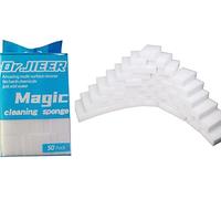 Dr.JIEER Eponge Magique Gomme Magique effectuer Extra Puissante Nettoyante Effaceur De Taches 2X Plus résistant ,Lot de 50 .Pouvoir nettoyant concentré - Blanche 10x6x2cm