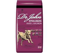 Dr John Canard et saumon hypoallergéniques 12,5 kg - La recette hypoallergénique de canard et de saumon Dr. John est une recette hypoallergénique faite sans blé ajouté ni aucune forme de poulet (y