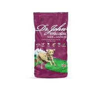 Dr John Canard et saumon hypoallergéniques 12,5 kg - La recette hypoallergénique de canard et de saumon Dr. John est une recette hypoallergénique faite sans blé ajouté ni aucune forme de poulet (y