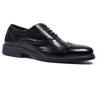 Dr Lightfoot Chaussures richelieu Oxford en mousse à mémoire de forme pour homme, Noir , 38 EU