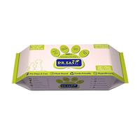 DR. Lingettes de toilettage pour Animaux de Compagnie Tout Usage Facile 100Ct Ingrédients à Base de Plantes pour Le Nettoyage des Pattes, du Corps, du Nez et des Fesses, excès de Poils, sans Parfum