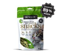 DR MALOU Cubes au poulet et à l'herbe d'orge Friandises pour chats 50g