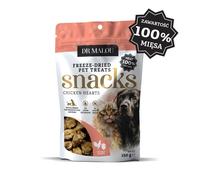DR MALOU Liofilisé Cœurs de poulet 100% friandises pour chiens et chats 2×150 g