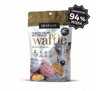 DR MALOU Waffle Mixed Flavor Gaufres lyophilisé à base de viande de poulet 120g