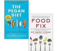 Dr Mark Hyman 2 Books Collection Set (The Pegan Diet & Food Fix)