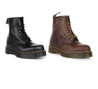 DR MARTENS 1460 Bex Crazy Horse Coeur 8 Cheville Unisexe Bottes Foncé Brun 3 -