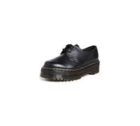Dr. Martens Chaussures 1461 Quad Oxford Mixte 3 œillets Tissu Oxford Noir lisse poli 38 EU