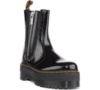 DR MARTENS 2976 Max Femmes Plateforme Bottes en Noir Verni Taille UK 3 - 7