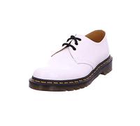Dr. Martens Femme 3 Eye Shoe Tissu Oxford, White Patent Lamper, 36 EU
