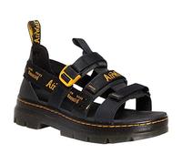 Dr Martens 30822001 Pearson II Homme Black Lustre Coated Leather & Black/Dms Yellow Airwair Webbing EU 44