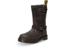 Dr. Martens Anistone Hi Charcoal Grey Burnished Waxy Pull Up Wp 38