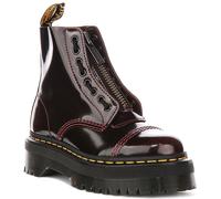 Dr Martens Arcadia Cuir Plateforme à Lacets Botte Femme Cerise EU 36-42