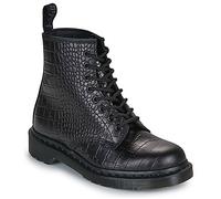 Dr. Martens Boots 1460 Croco 8 Eye Boot Black New Vibrance Croco in Noir 43