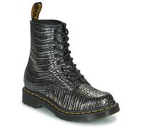 Dr. Martens Boots 1460 GUNMETAL WILD CROC EMBOSS in Noir 36