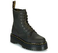 Dr. Martens Boots Jadon Charcoal Grey Burnished Waxy Pull Up in Marron 40